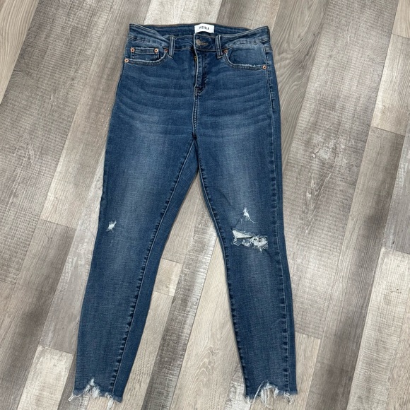Pistola distressed raw hem skinny ankle jeans ❤️ - Picture 3 of 8